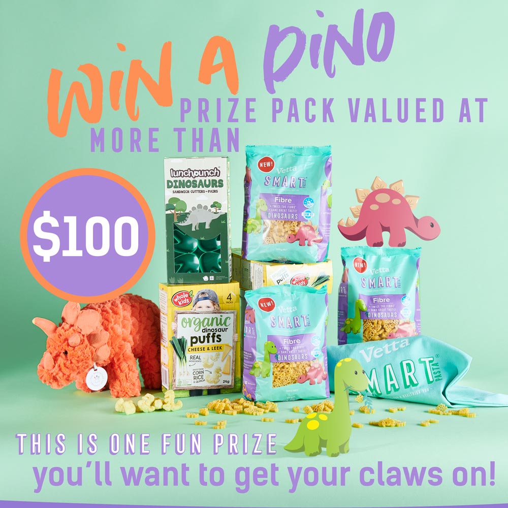 WIN a DINO prize pack valued at more than $100!
