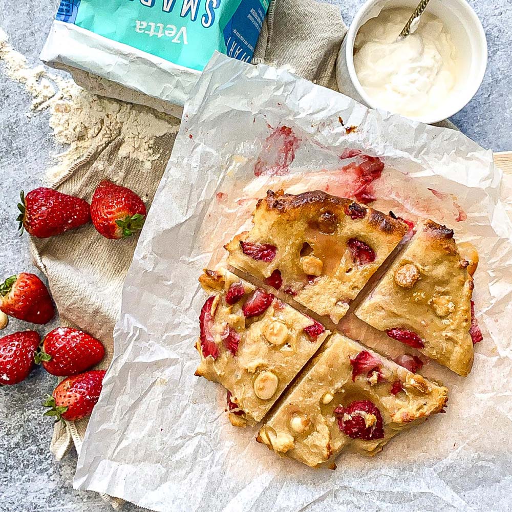 Strawberry Cheesescake Breakfast Cookie with Vetta SMART Protein Flour