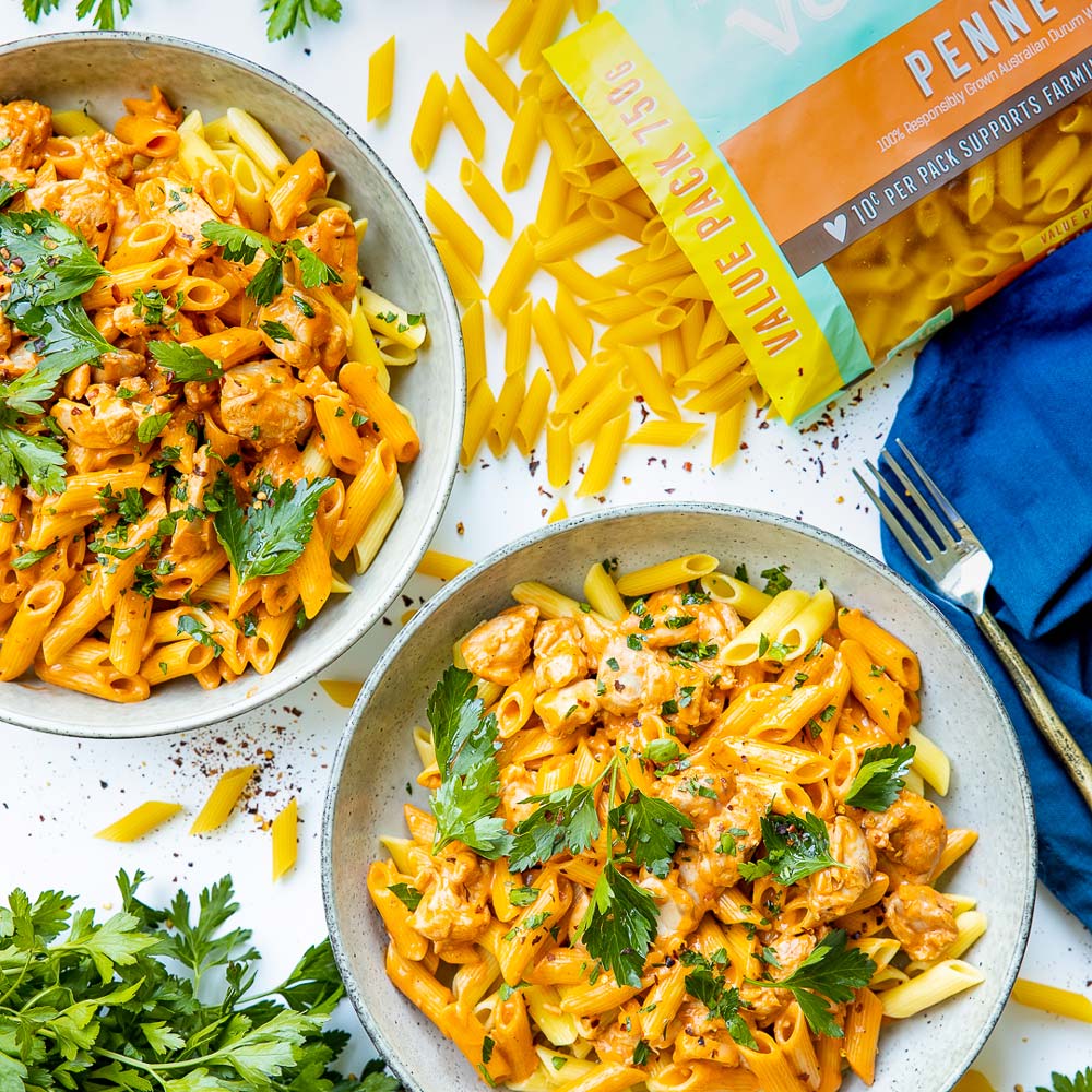 Butter Chicken with Vetta Rural Aid Penne